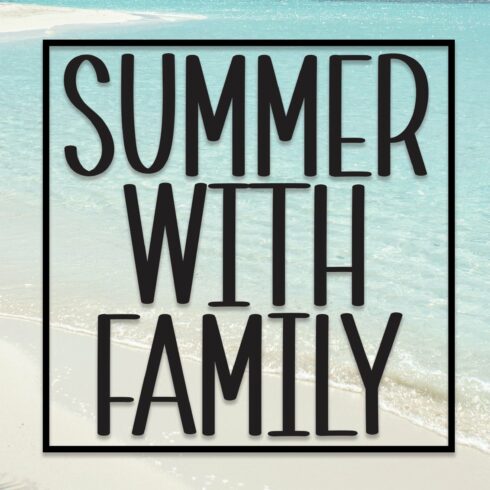 Summer With Family | Script Font cover image.