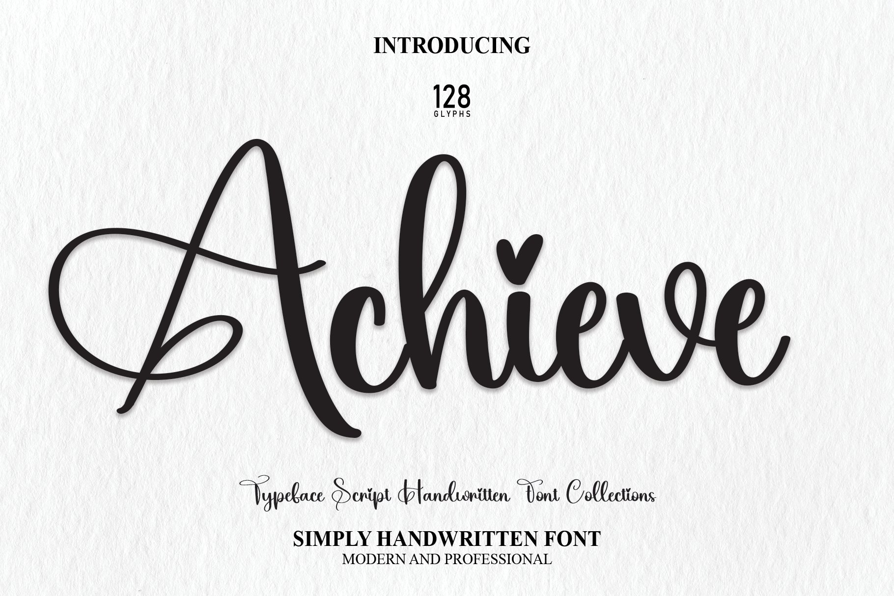 Achieve | Script Font cover image.