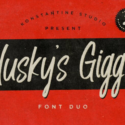 Husky Giggle - Handwriting Font cover image.