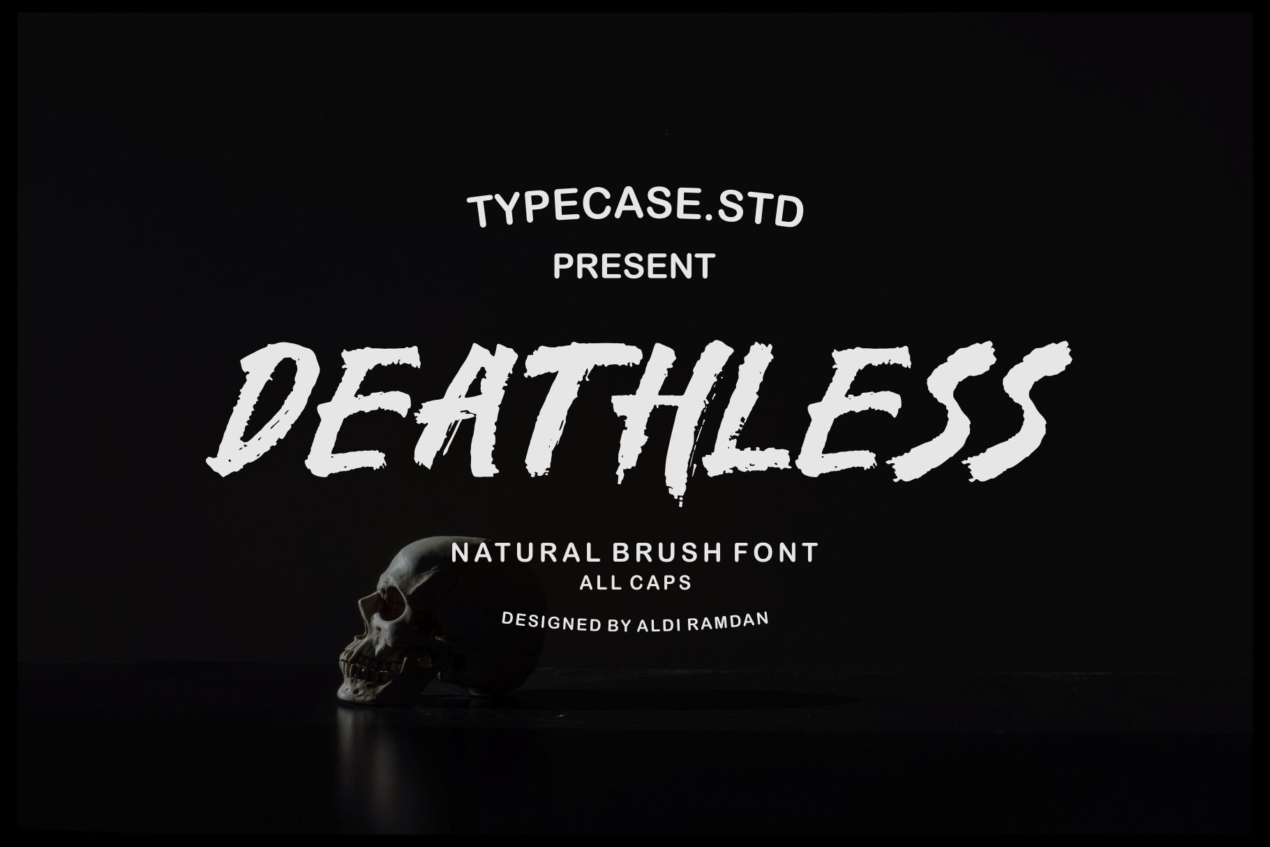 Deathless Natural Brush Font cover image.