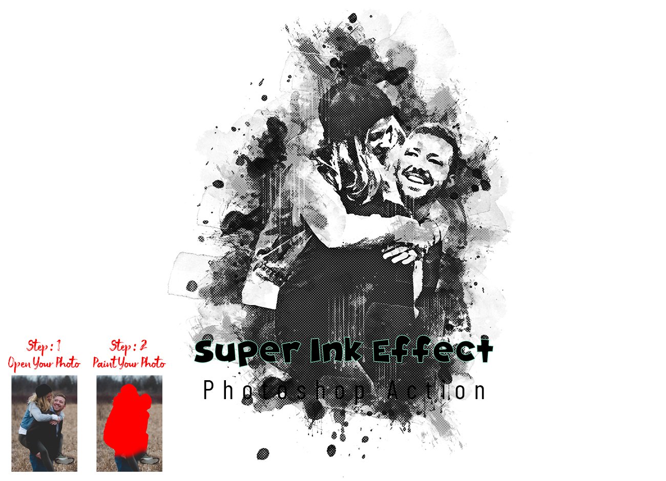 Super Ink Effect Photoshop Actioncover image.