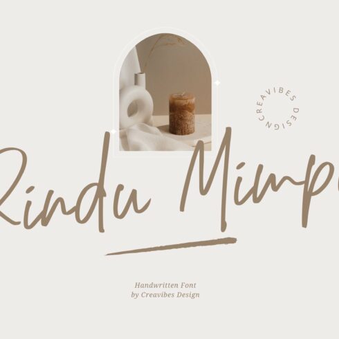 Rindu Mimpi - Script Font cover image.
