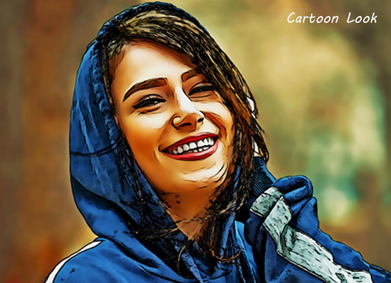 Cartoon Art Photoshop Actionpreview image.