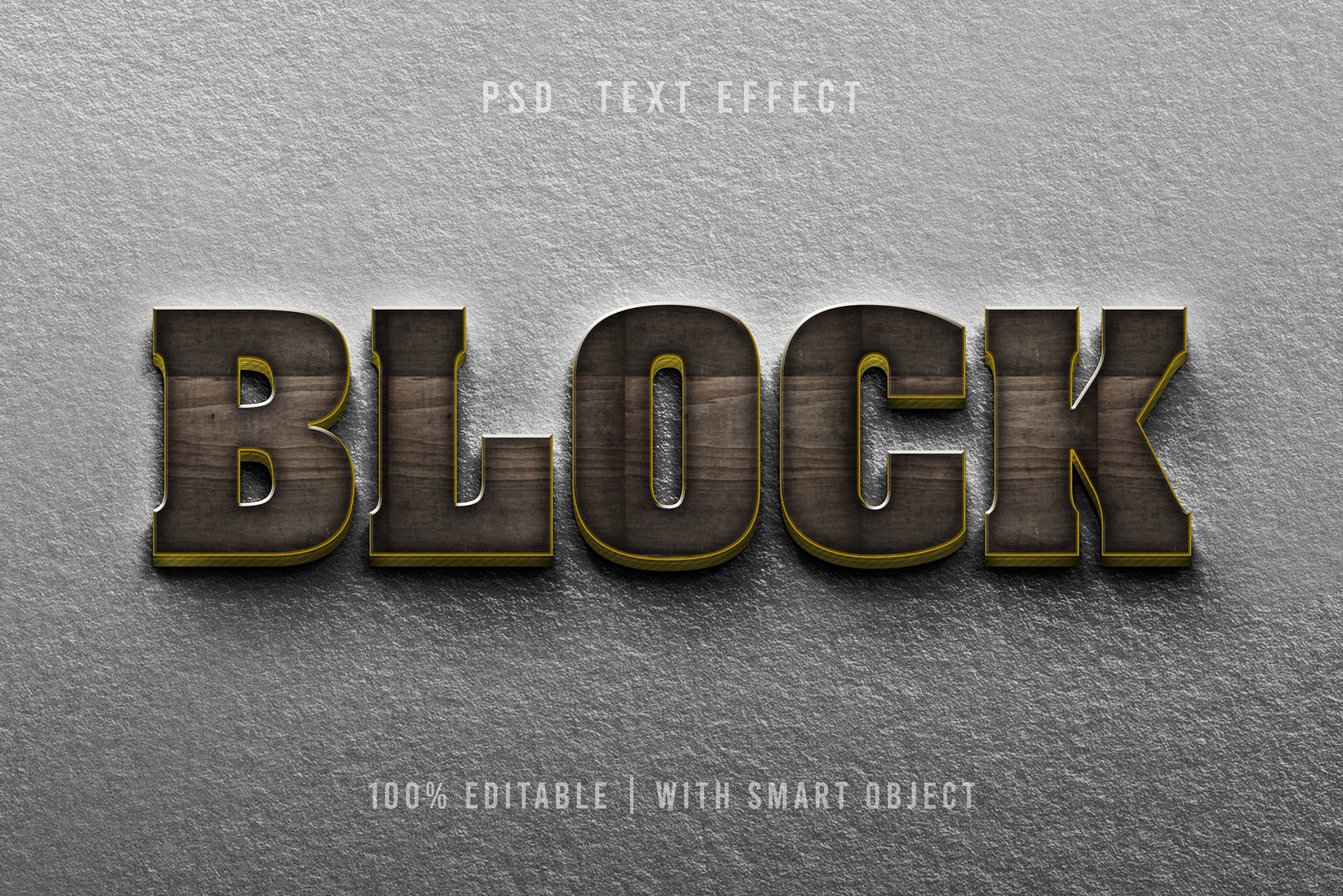 3D PSD Text Effect Editablecover image.