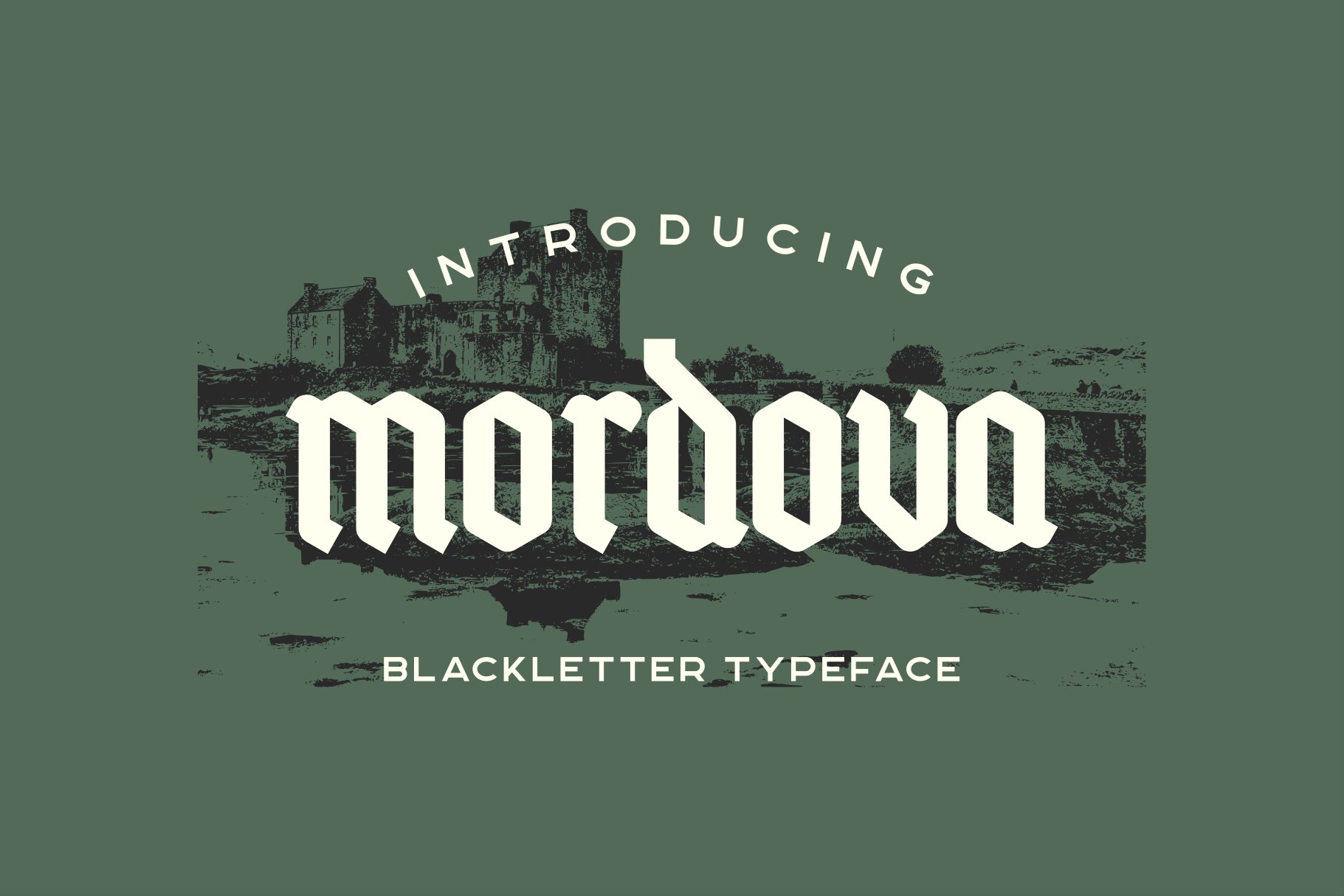Mordova Blackletter Typeface cover image.