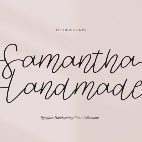 Samantha Handmade | Script Font cover image.