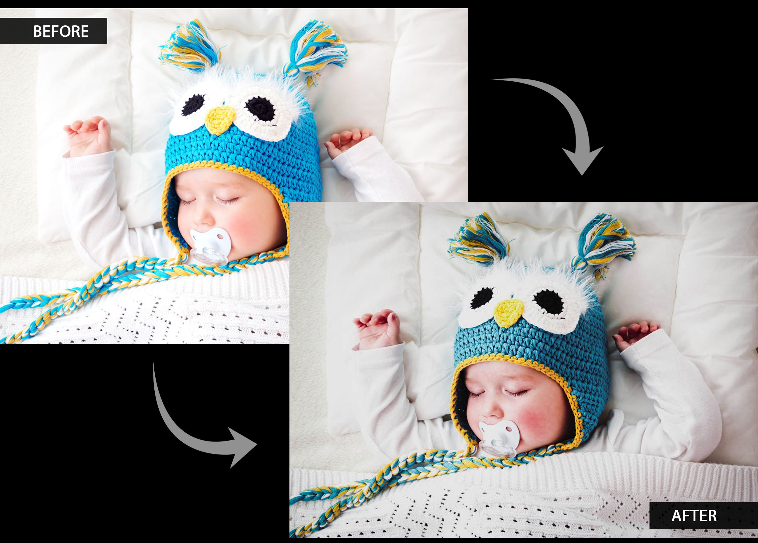 Newborn Lightroom Presets bundlepreview image.