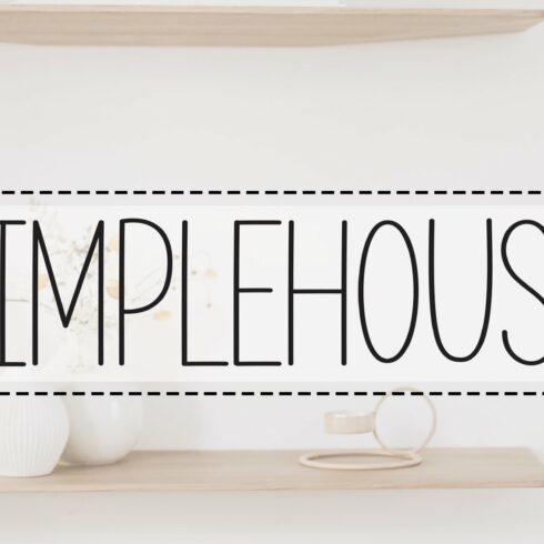 Simple House | Script Font cover image.