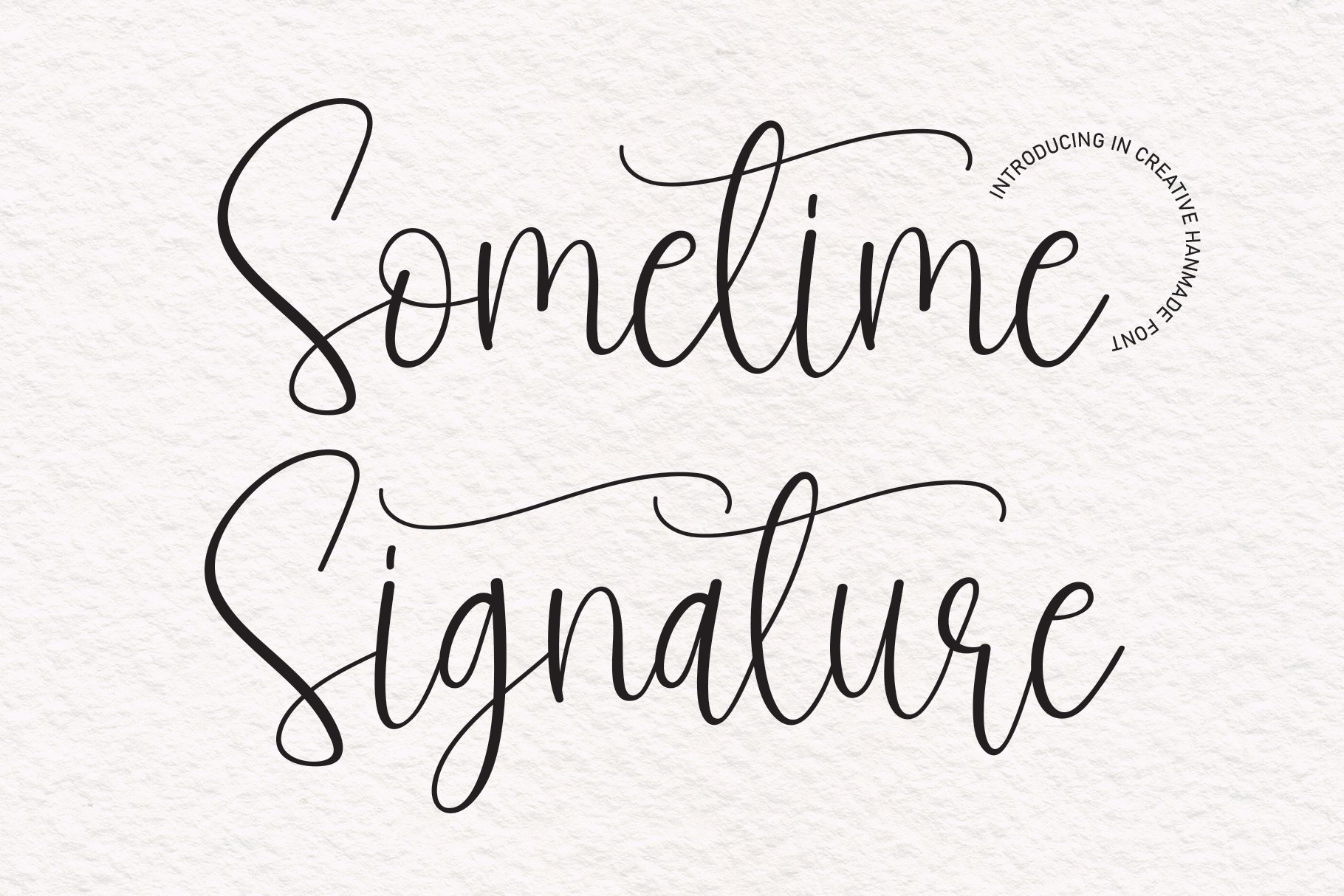 Sometime Signature | Script Font cover image.