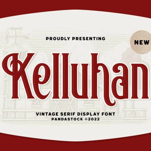 Kelluhan Vintage Typeface cover image.