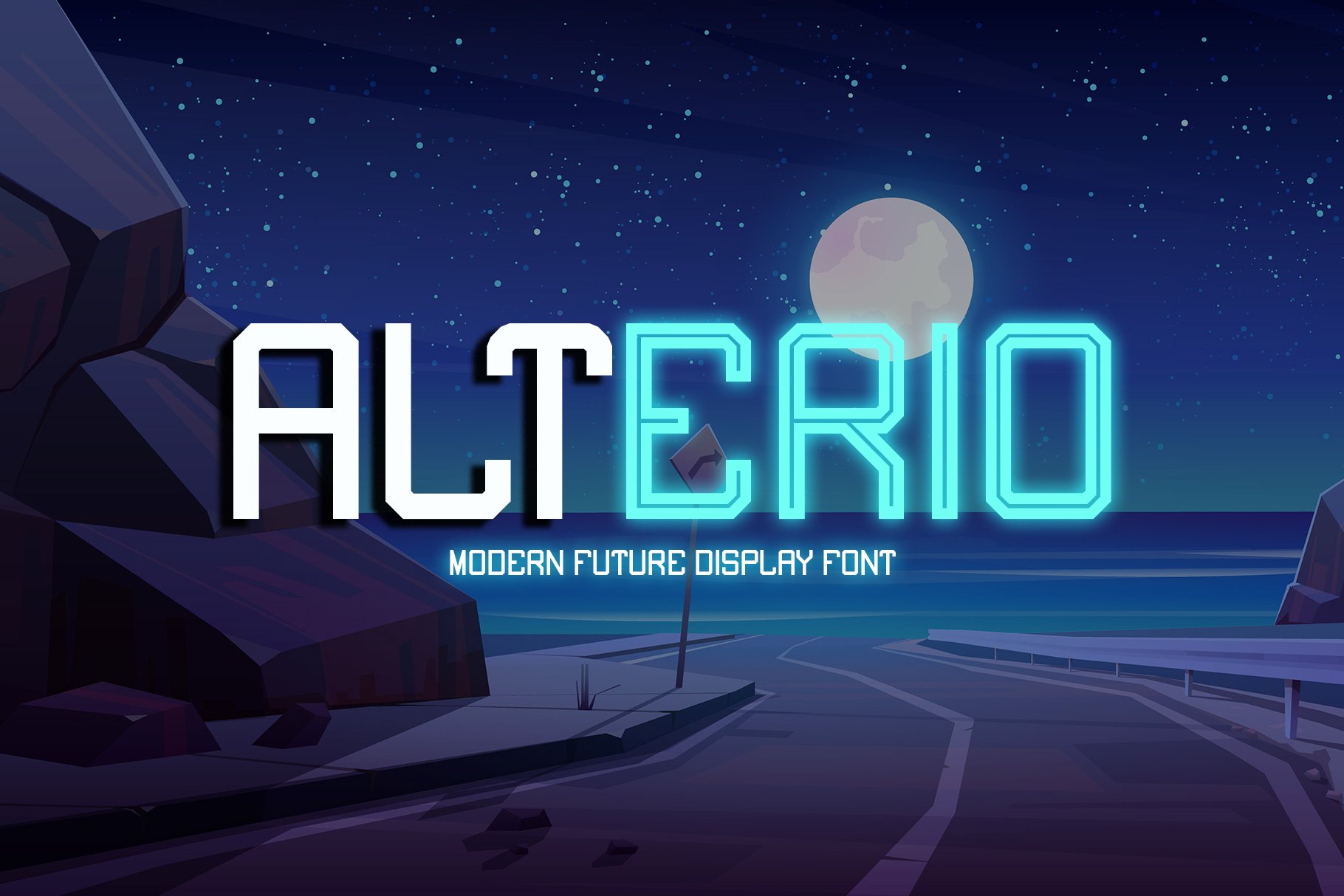 Alterio || Modern Display Font cover image.