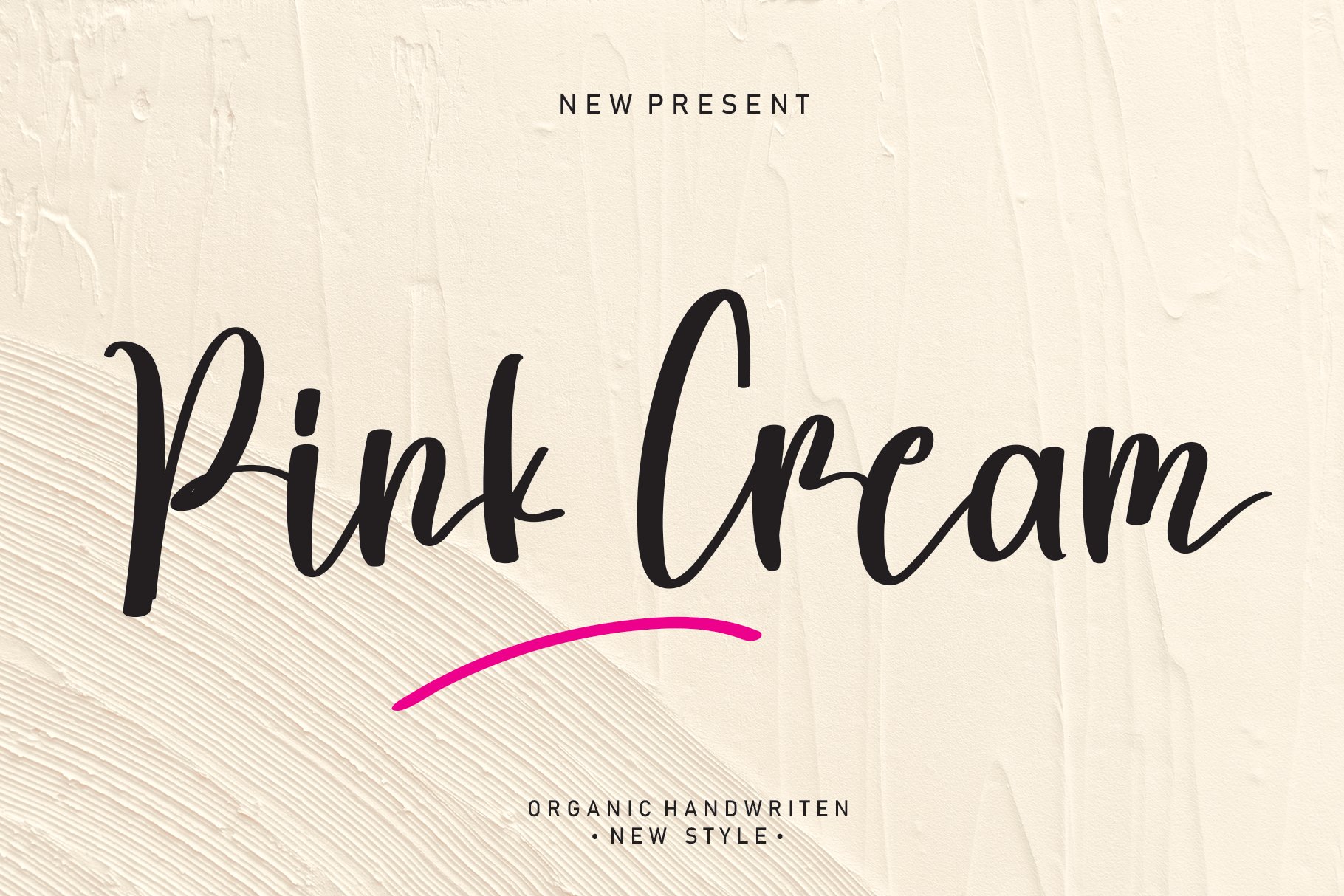 Pink Cream | Script font cover image.