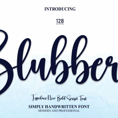 Blubbery | Script Font cover image.