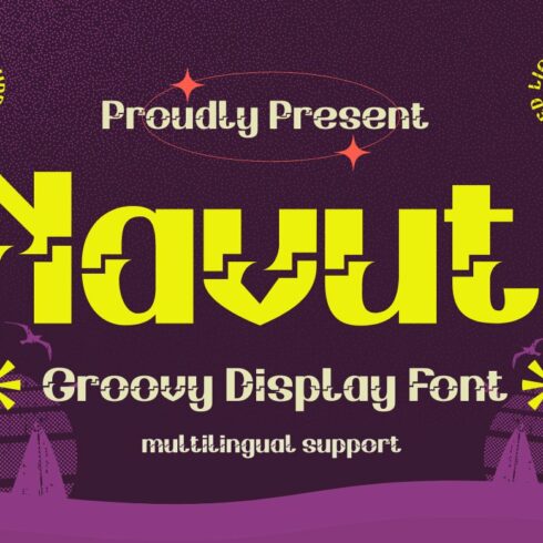 Navuti | Groovy Retro Font cover image.