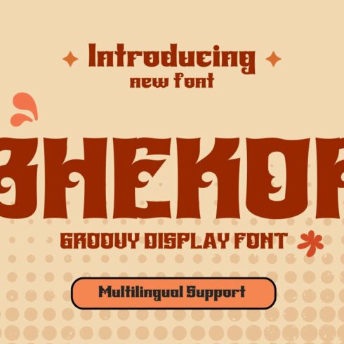 BHEKOF | Groovy Retro Font cover image.