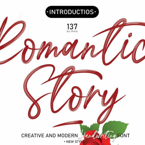 Romantic Story | Script Font cover image.