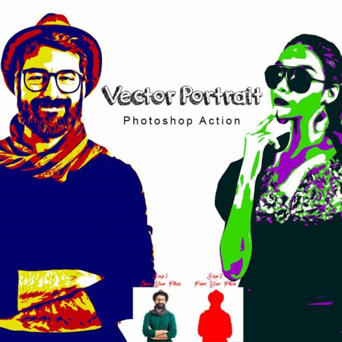 Vector Portrait Photoshop Actioncover image.