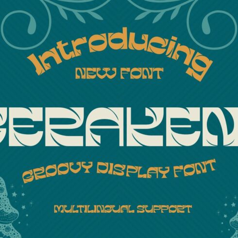 GERAKENT | Groovy Retro Font cover image.