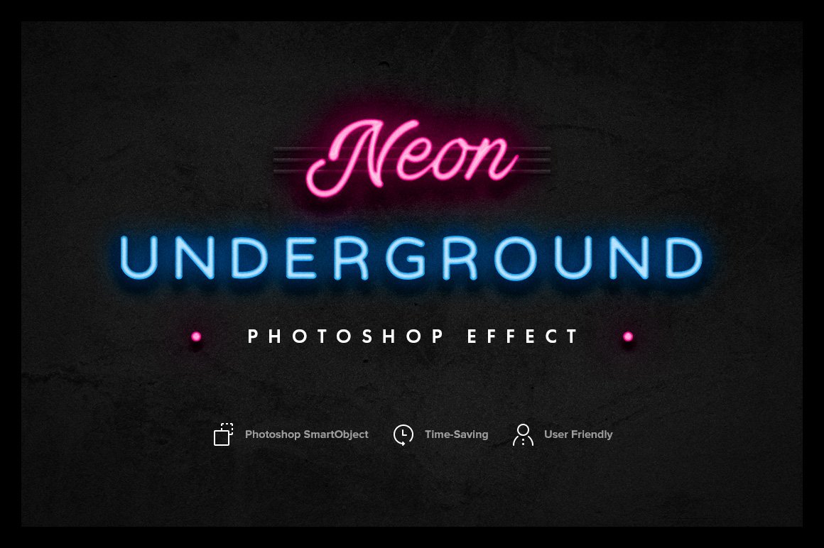 Neon Underground Photoshop Effectcover image.