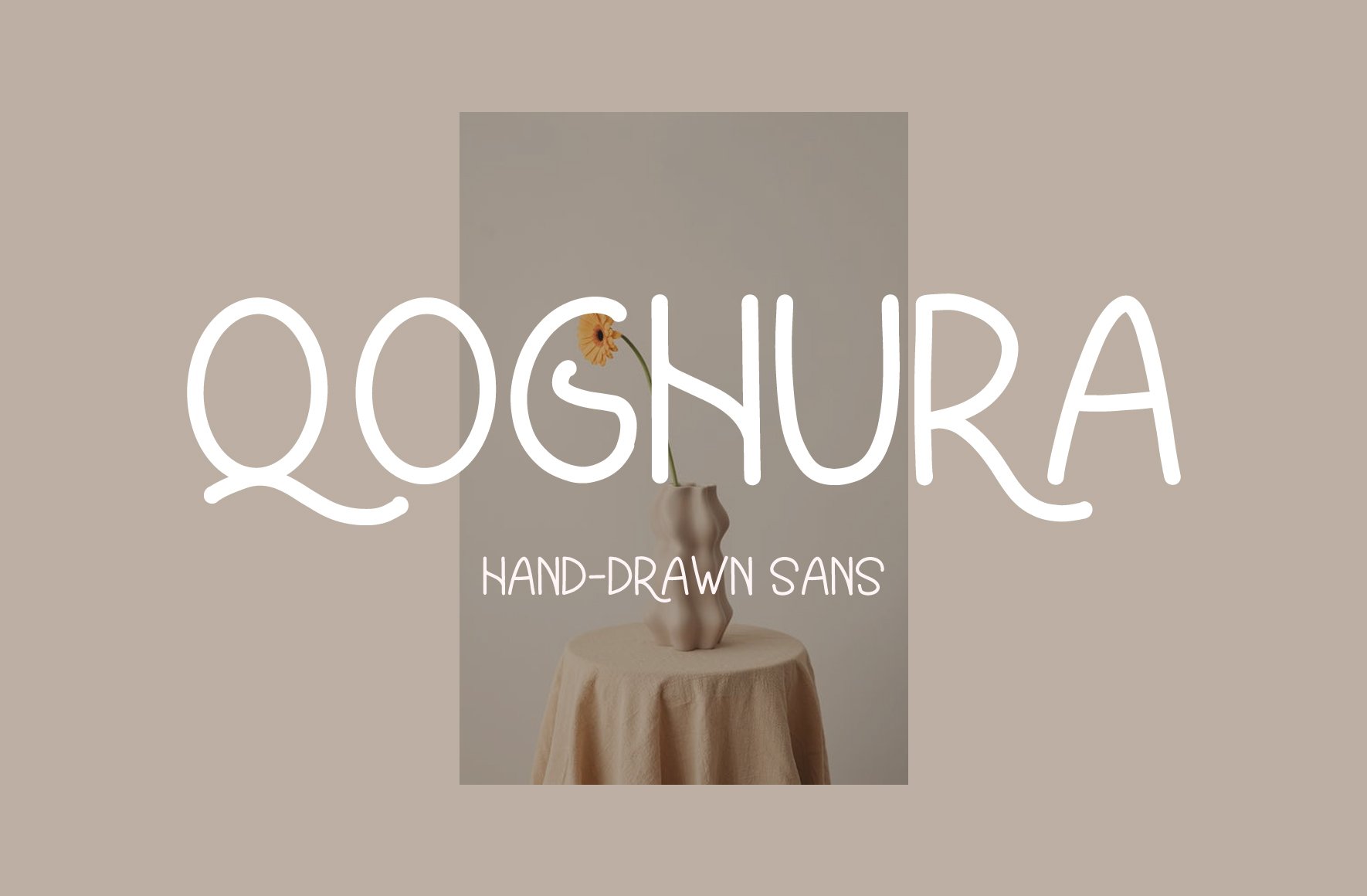 QOGHURA | handwritten sans serif cover image.