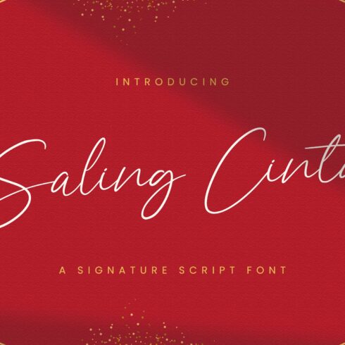 Saling Cinta - Handwritten Font cover image.