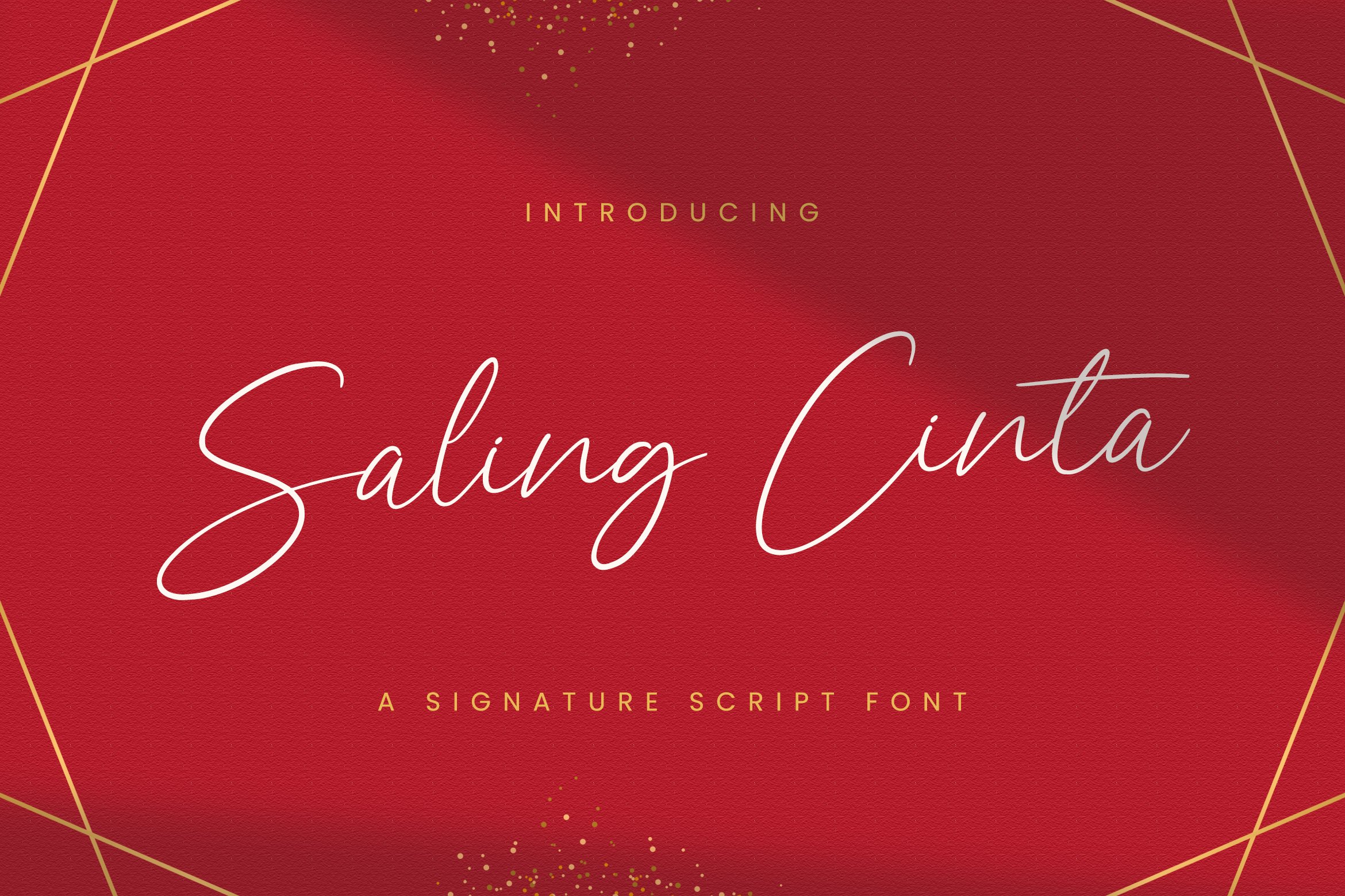Saling Cinta - Handwritten Font cover image.
