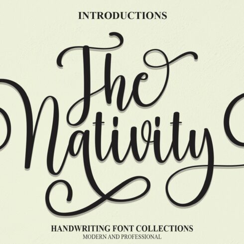 The Nativity | Script Font cover image.