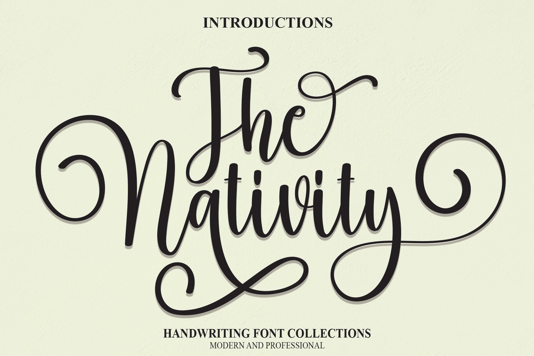 The Nativity | Script Font cover image.