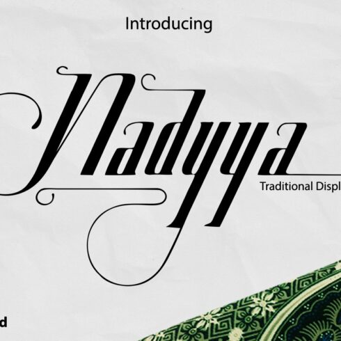 Nadyya - Traditional Display Font cover image.