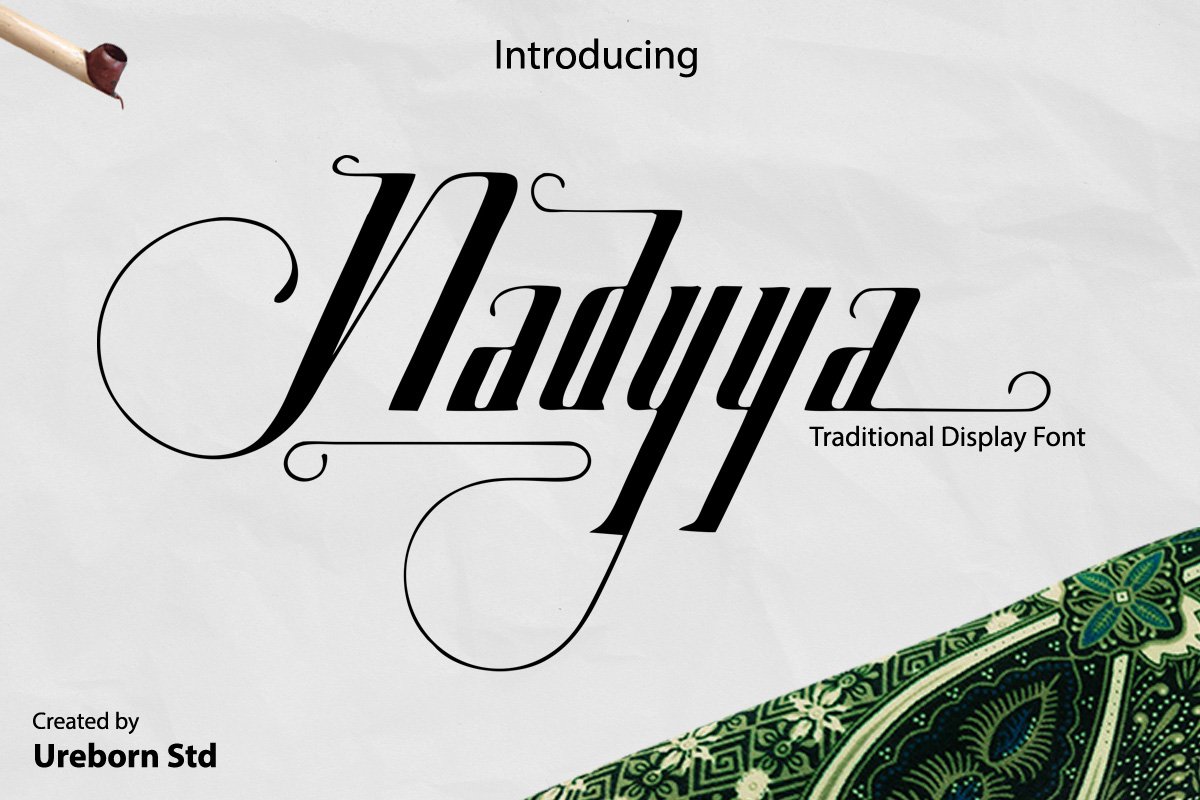 Nadyya - Traditional Display Font cover image.