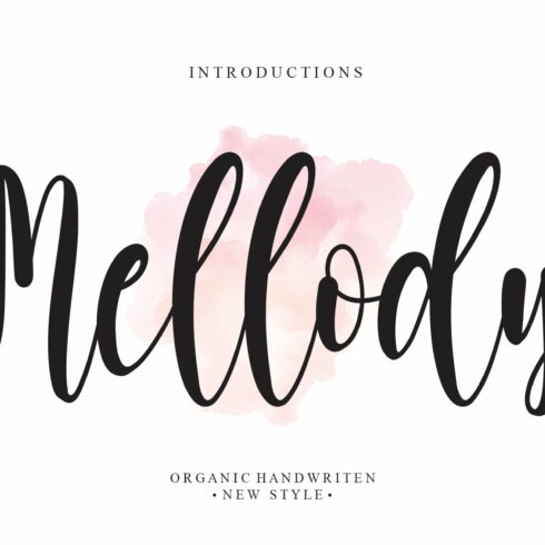 Mellody | Script font cover image.