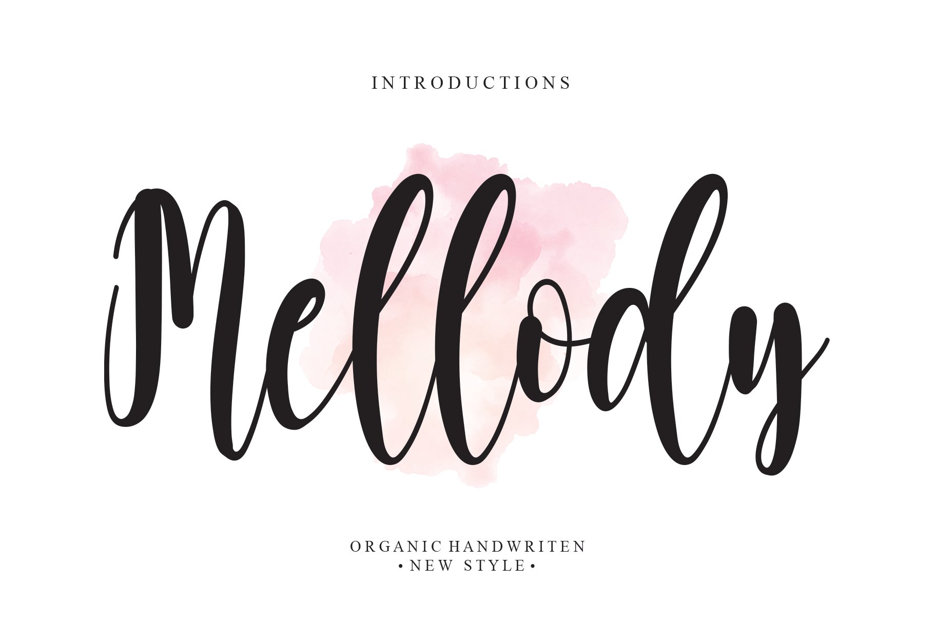 Mellody | Script font cover image.