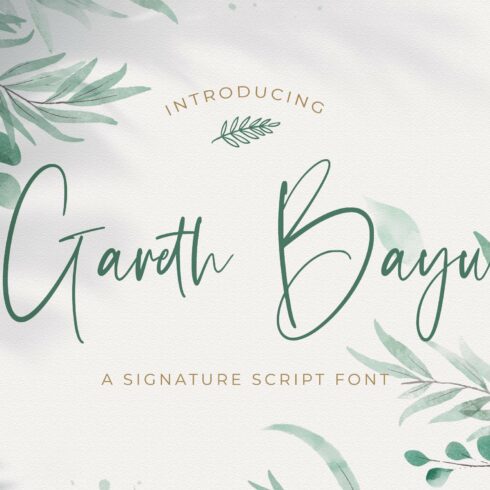 Gareth Bayu - Handwritten Font cover image.