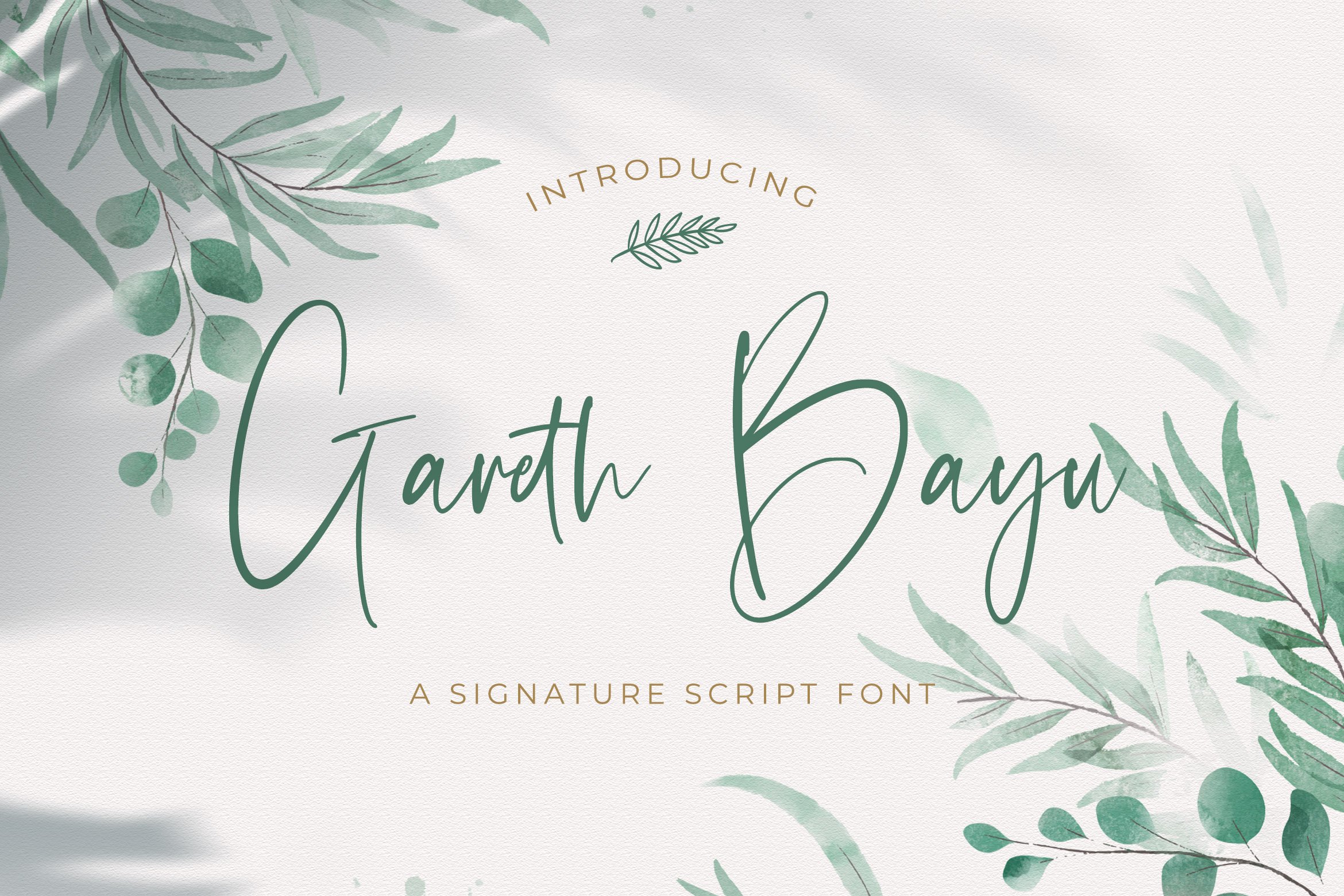 Gareth Bayu - Handwritten Font cover image.