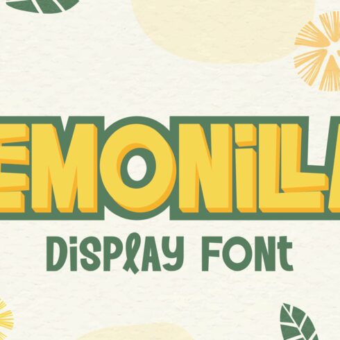 Lemonilla | Quirky Display Font cover image.