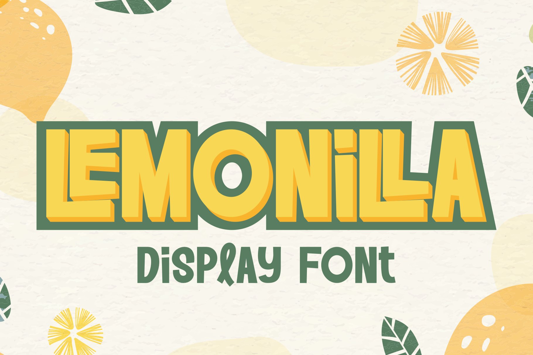 Lemonilla | Quirky Display Font cover image.
