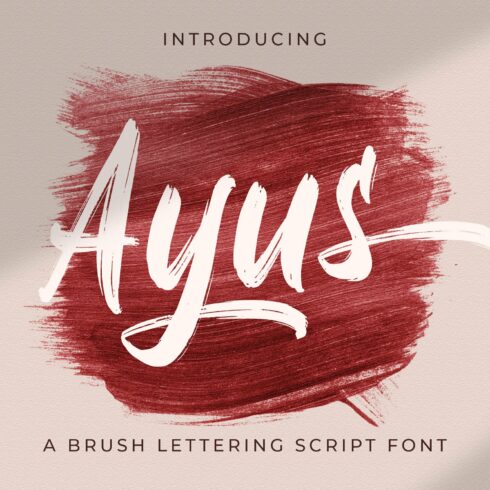 Ayus - Handbrush Script Font cover image.