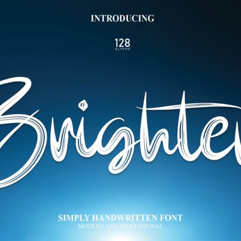 Brighter | Script Font cover image.