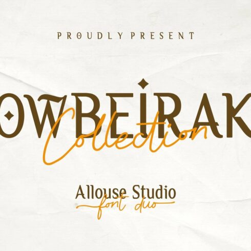 Owbeirak Collection Font cover image.