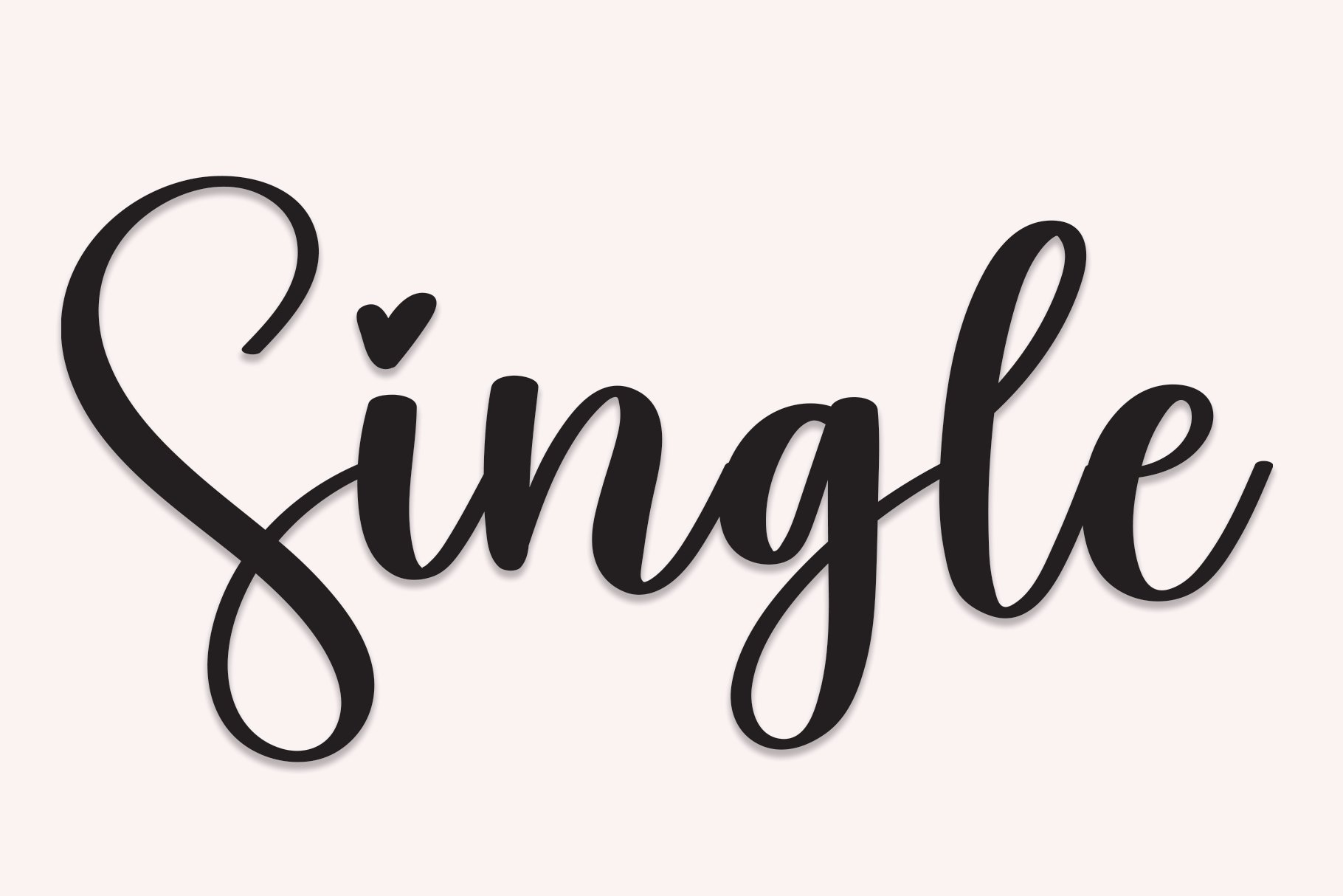 Single | Script Font cover image.