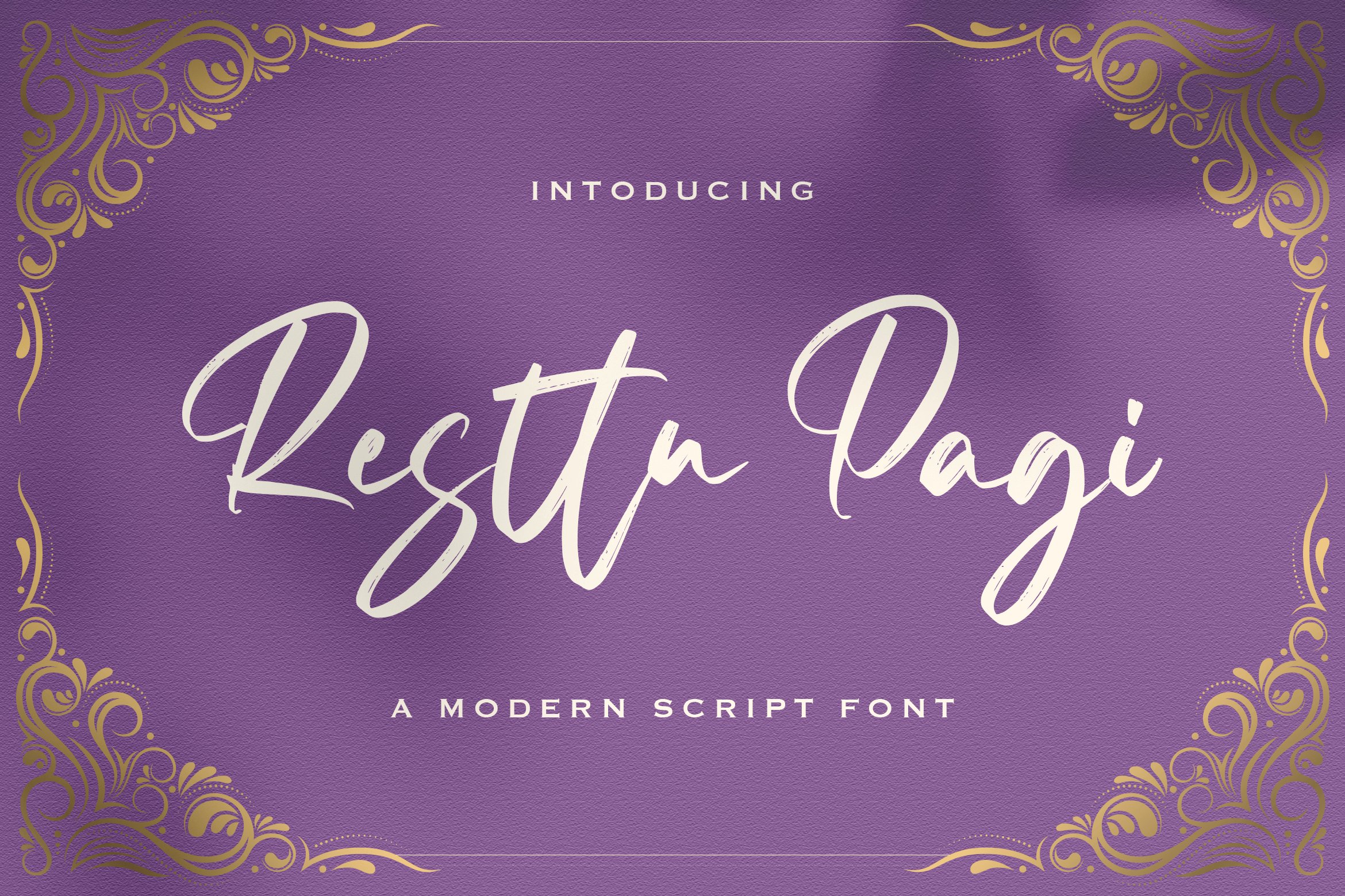Resttu Pagi - Handwritten Font cover image.