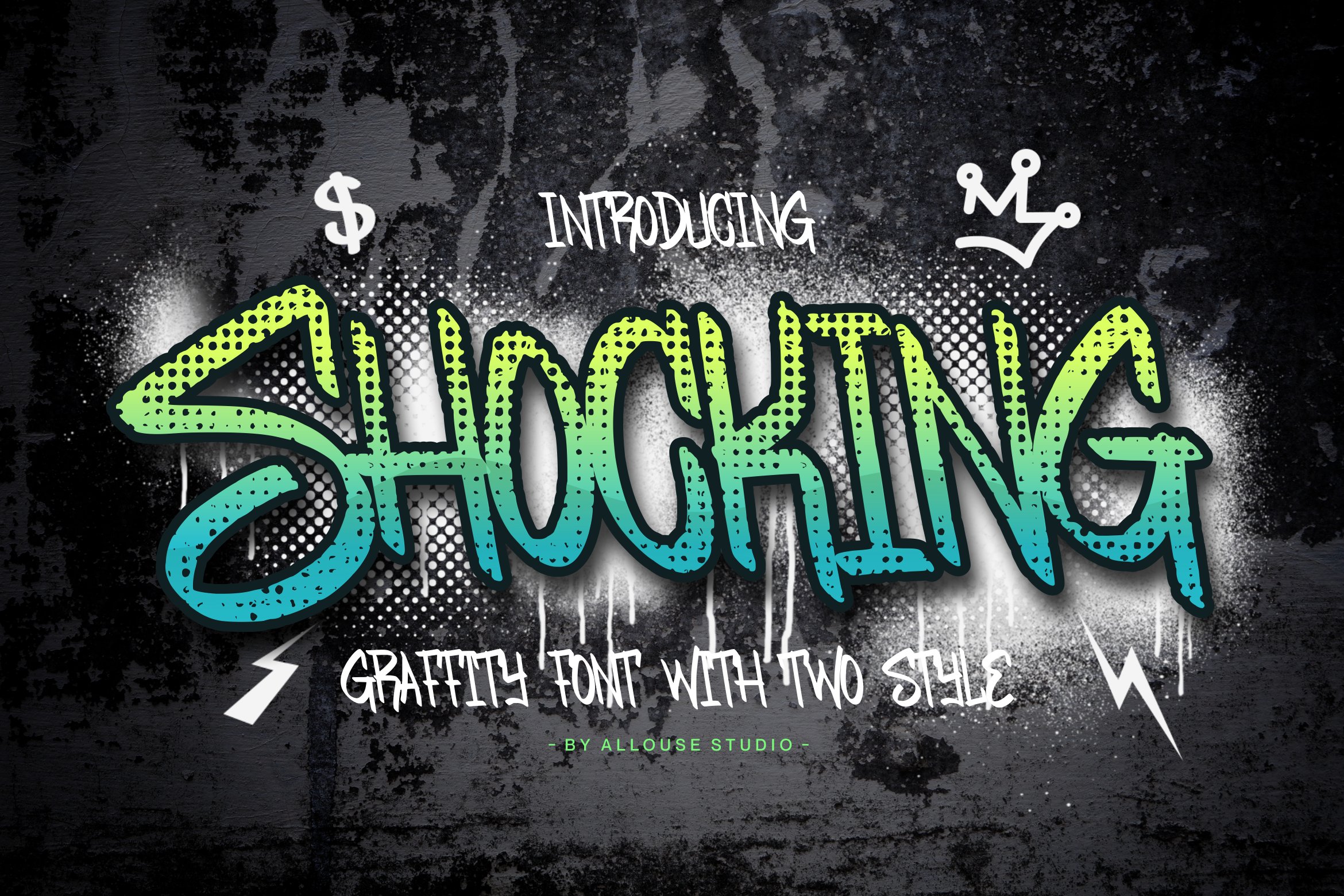 Shocking A Graffiti Font cover image.