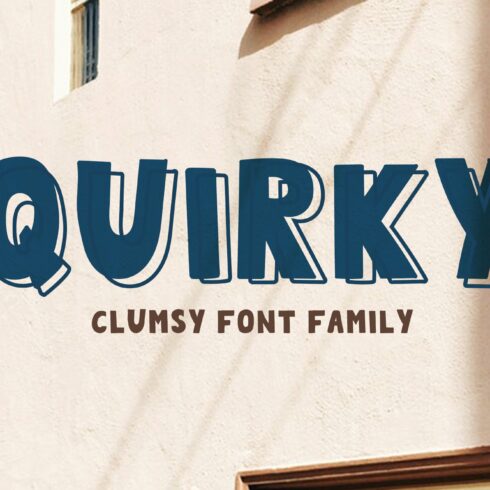 QUIRKY Playful Font Family cover image.