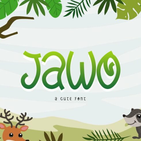 Jawo | display kids font cover image.