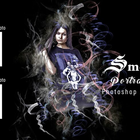 Smoke Portrait Photoshop Actioncover image.