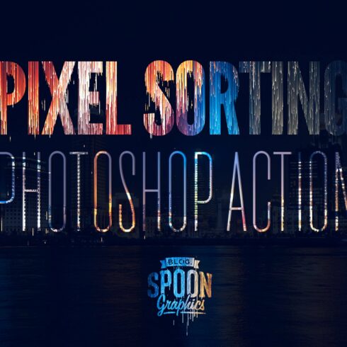 Pixel Sorting Photoshop Actioncover image.