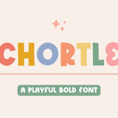 Chortle Bold Cute Font cover image.