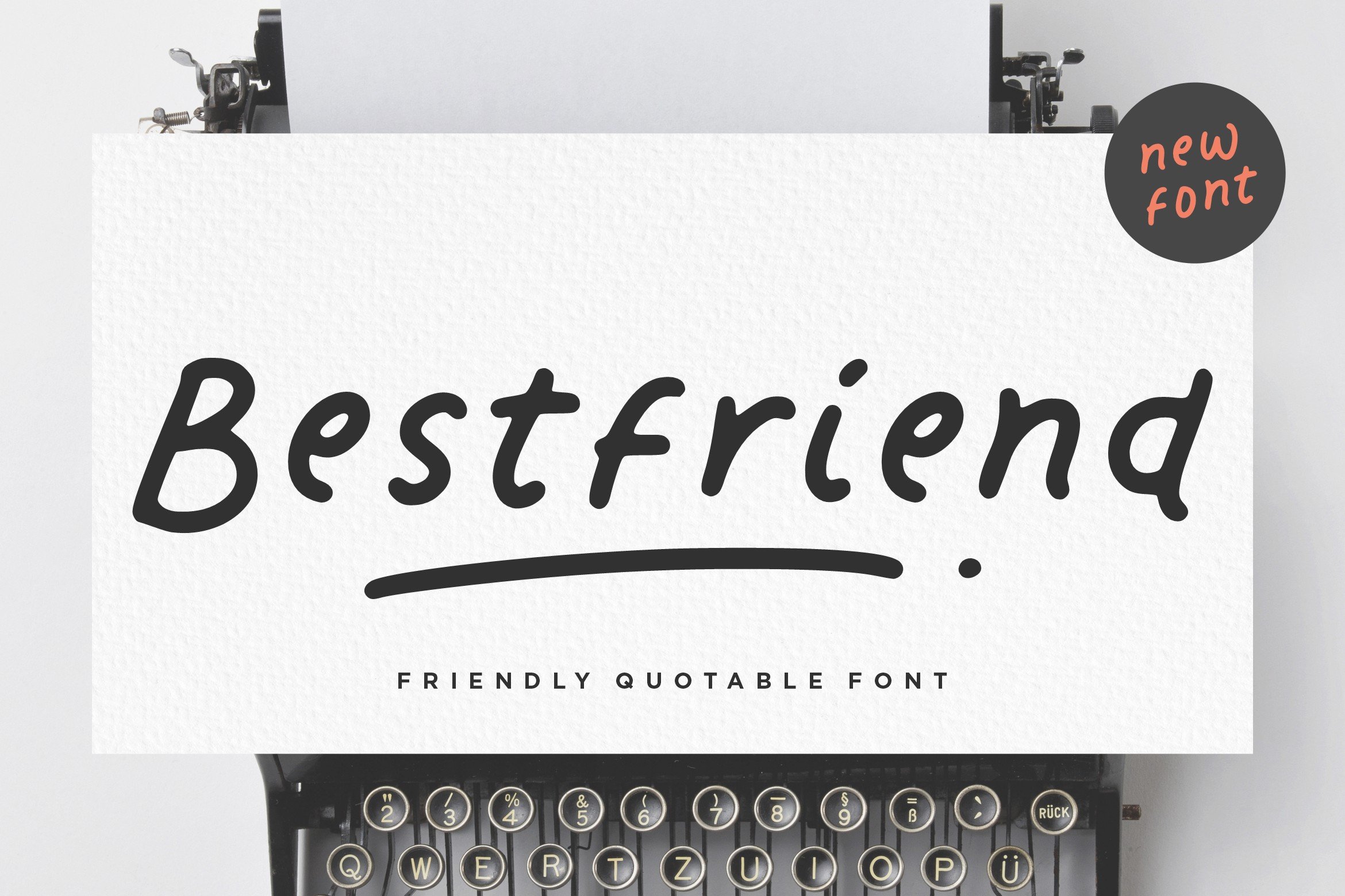 Bestfriend - Friendly Quotable Font cover image.