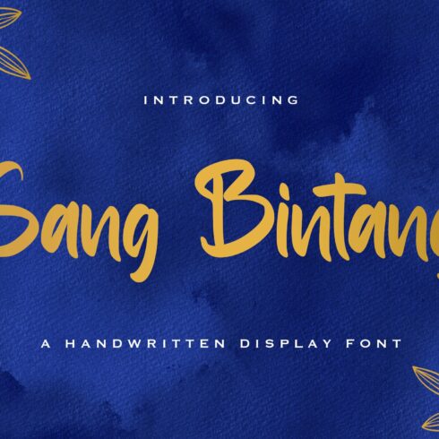 Sang Bintang - Handwritten Font cover image.