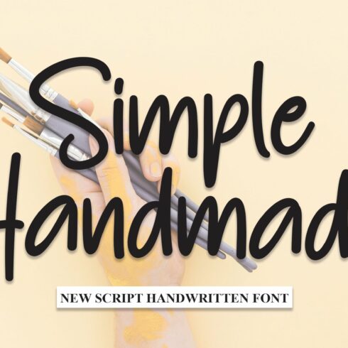 Simple Handmade | Script Font cover image.